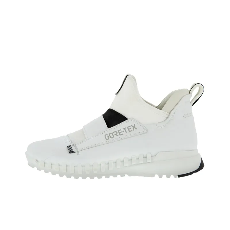 Ecco Zipfle Water Resistant Mid Top Running Shoes Women's White-0