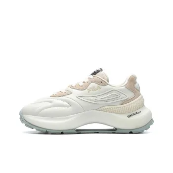 FILA Flusso Icona Anti Slip And Wear Resistant Coverage Low Top Casual Shoes Women's Coconut Milk White