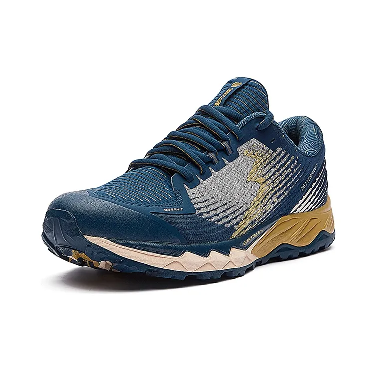 361° Abrasion-Resistant Slip-Resistant Low-Top Running Shoes Men's Ink Cyan-2