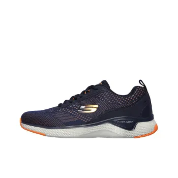 Skechers Solar Fuse Cushioning Anti-Slip And Wear-Resistant Low-Top Running Shoes Men's Dark Blue