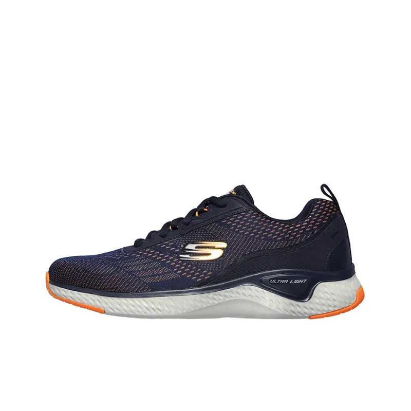Skechers Solar Fuse Cushioning Anti-Slip And Wear-Resistant Low-Top Running Shoes Men's Dark Blue-0