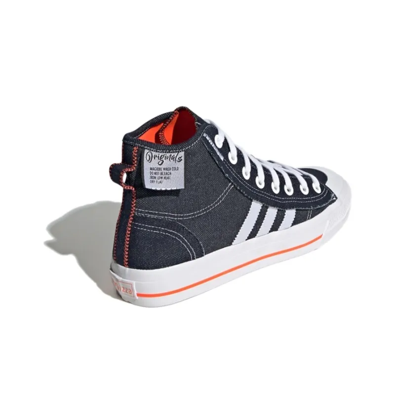 Adidas Nizza Hi Rf Navy Denim White-3