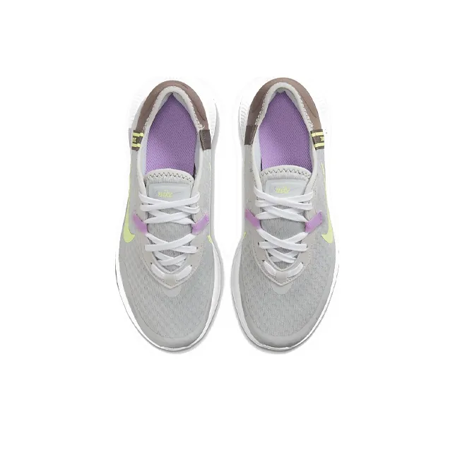 Nike Reposto Cushioning Anti-Slip And Wear-Resistant Breathable Rebound Low-Top Running Shoes GS Gray Purple Yellow-3