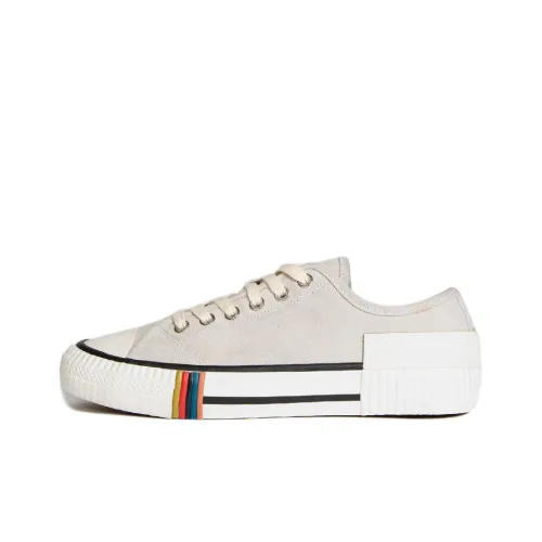 Paul Smith Canvas Shoes Men Low-Top Off White