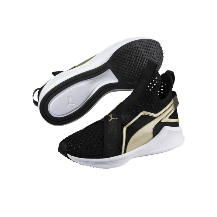 PUMA Fierce Anti-Slip Wear-Resistant Low-Top Running Shoes Women's Black-3