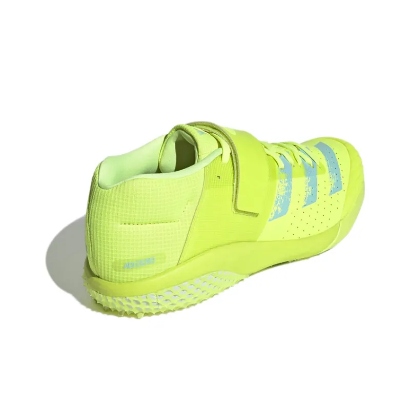 Adidas Adizero Javelin Cushioned Wear-Resistant Coverage Mid-Top Running Shoes Men's Fresh Green-3