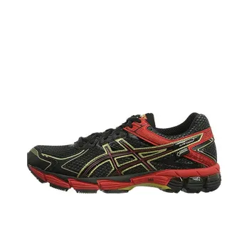 Asics Anti-Slip And Wear-Resistant Breathable Low-Top D Men's Black Red