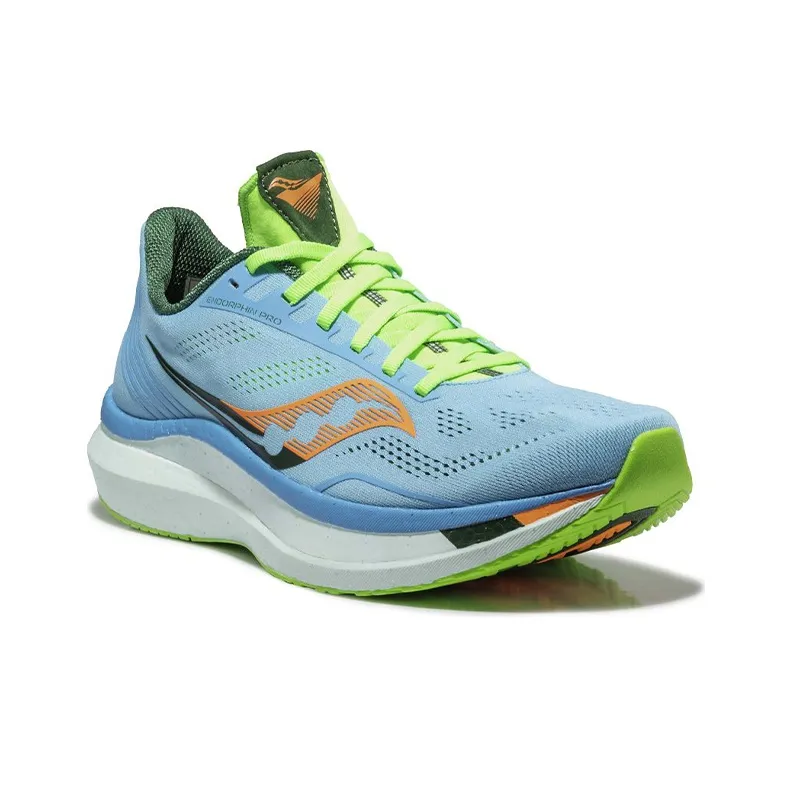Saucony Endorphin Pro Pro Coffee Peng Low Top Running Shoes Men's Turquoise-2