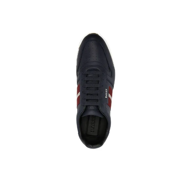 BALLY Cushioning Anti Slip And Wear Resistant Low Top Running Shoes Men's Blue-4