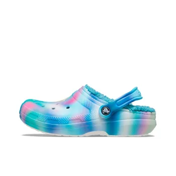 Crocs Classic Lined Solarized Clogs 'White Blue Aqua'