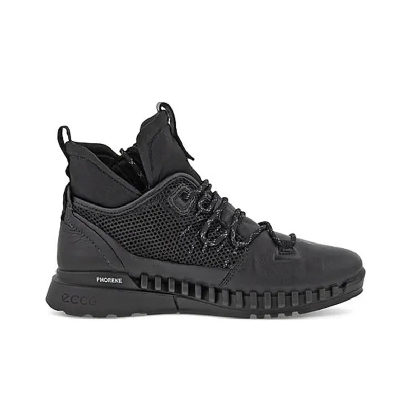 Ecco Zipflex Casual Shoes Women's High Top Black-1