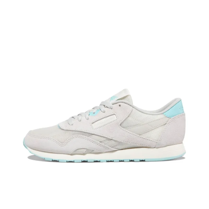 Reebok Classic Nylon Casual Shoes Women's Low-Top Gray/Blue-0