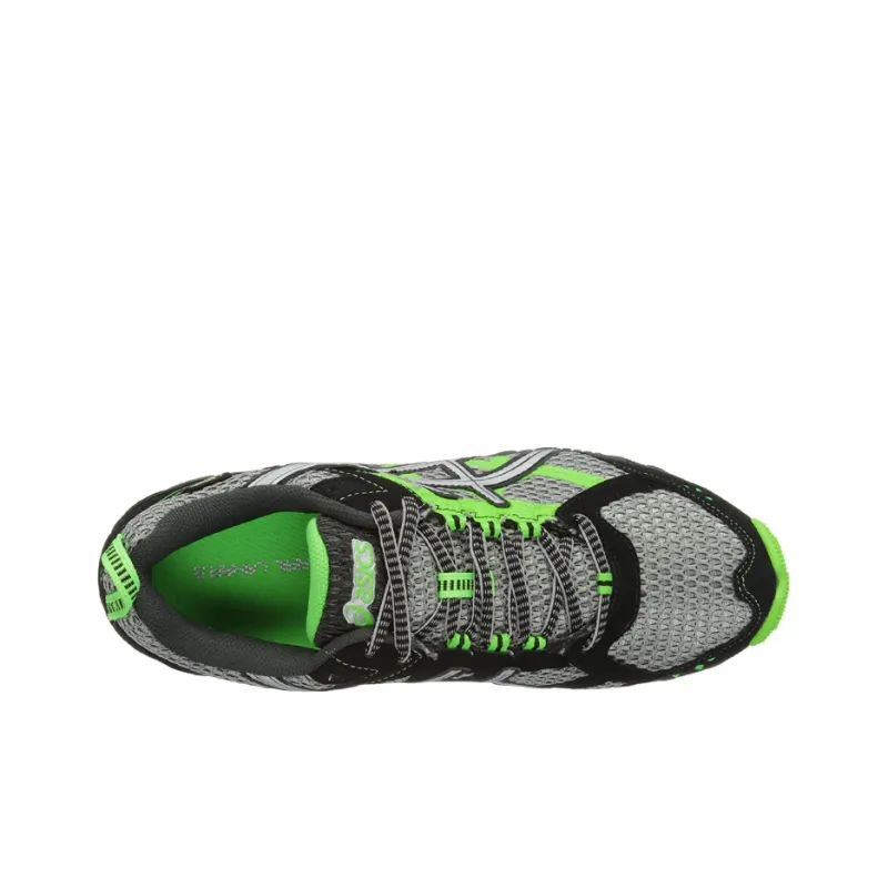 Asics Anti-Slip Wear-Resistant Low-Top Sports Running Shoes Men's Gray Green-2