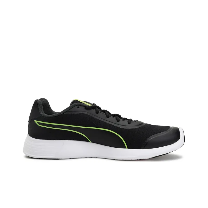 PUMA ST Runner V2 MU IDP Cushioning Anti-Slip And Wear-Resistant Low-Top Running Shoes Unisex Black Green White-1