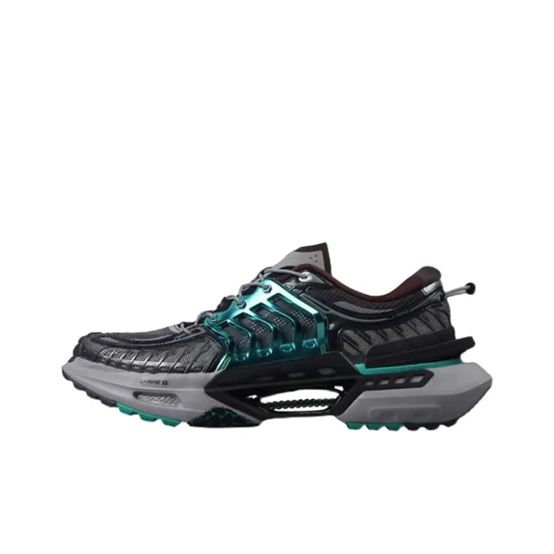 LiNing Casual Shoes Women's Low Top Metallic Green-0