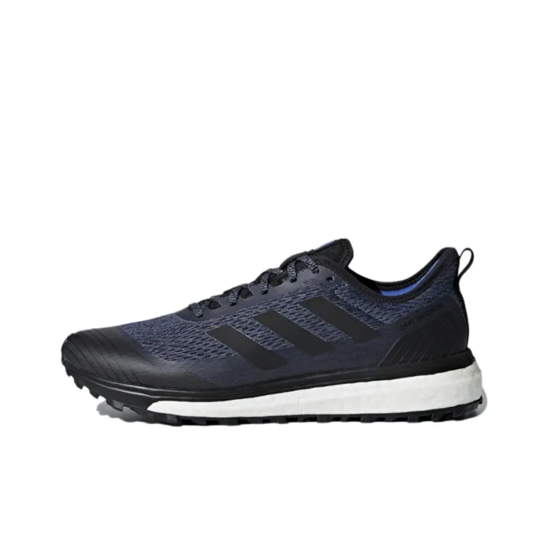 Adidas Response Trail Slip-Resistant Low-Top Running Shoes Men's Blue Black-0