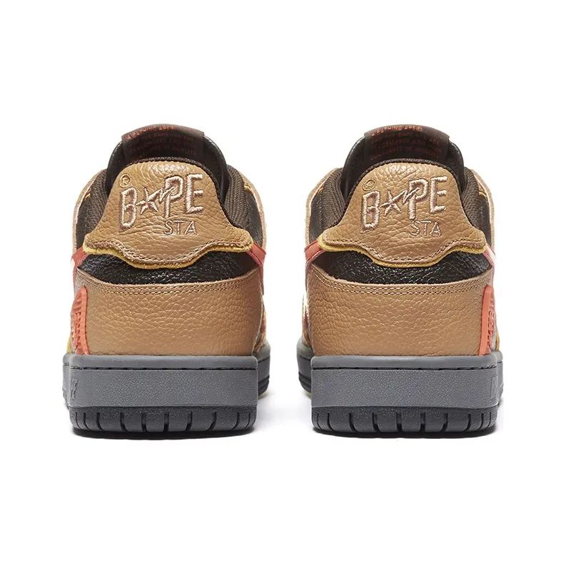 A BATHING APE Bape SK8 Sta Brown Orange-2