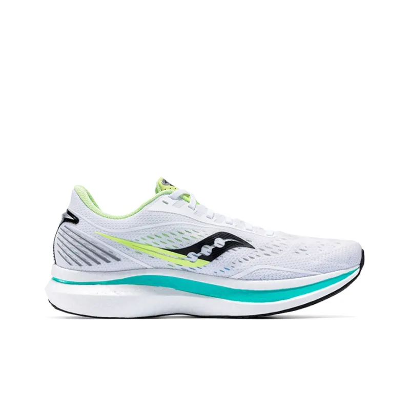 Saucony Cushioning Anti-Slip Wear-Resistant Breathability Low-Top Casual Running Shoes Men's White Green Standard M-1