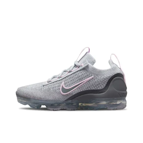 Nike VaporMax 2021 Running Shoes Women's Low-Top Gray/Pink