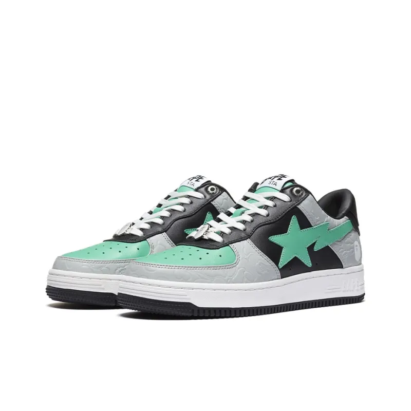 BAPE A BATHING APE Bape Sta Low Grey Green-1