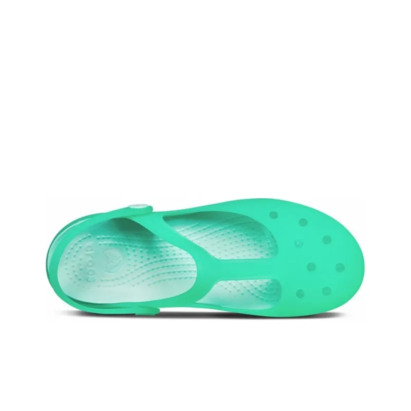 Crocs Karin Clog Beach Green Sandals Women's-4