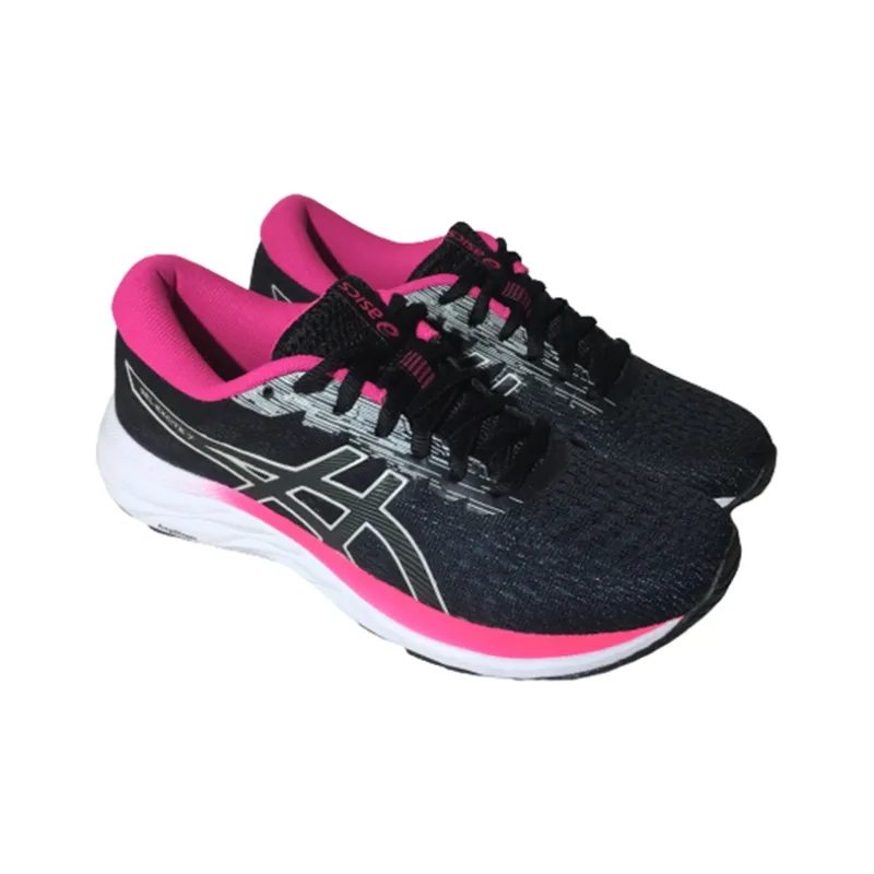 Asics Gel-Excite 7 Wear-Resistant Low-Top Running Shoes Women's Black Pink-2