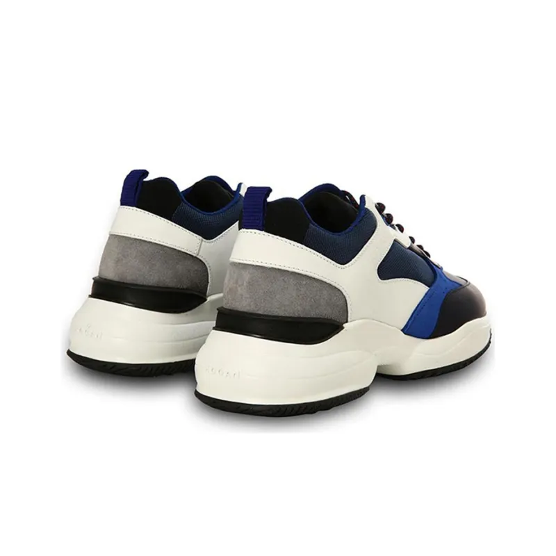HOGAN Interaction Cushioned Anti-Slip And Wear-Resistant Lightweight Low-Top Casual Shoes Men's Blue-3