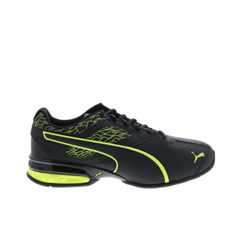 PUMA Tazon 6 Running Shoes Men Low-Top Black/Green-1