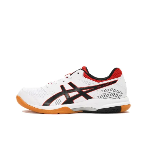 Asics Gel-Rocket Running Shoes Women's Low-Top White/Black/Red