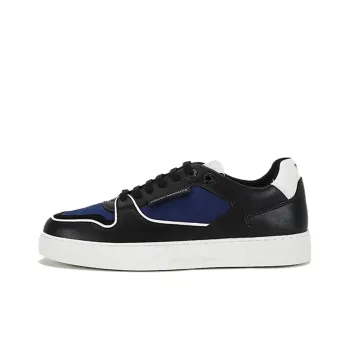 EMPORIO ARMANI Low Top Stylish Skateboarding Shoes Unisex Black Blue