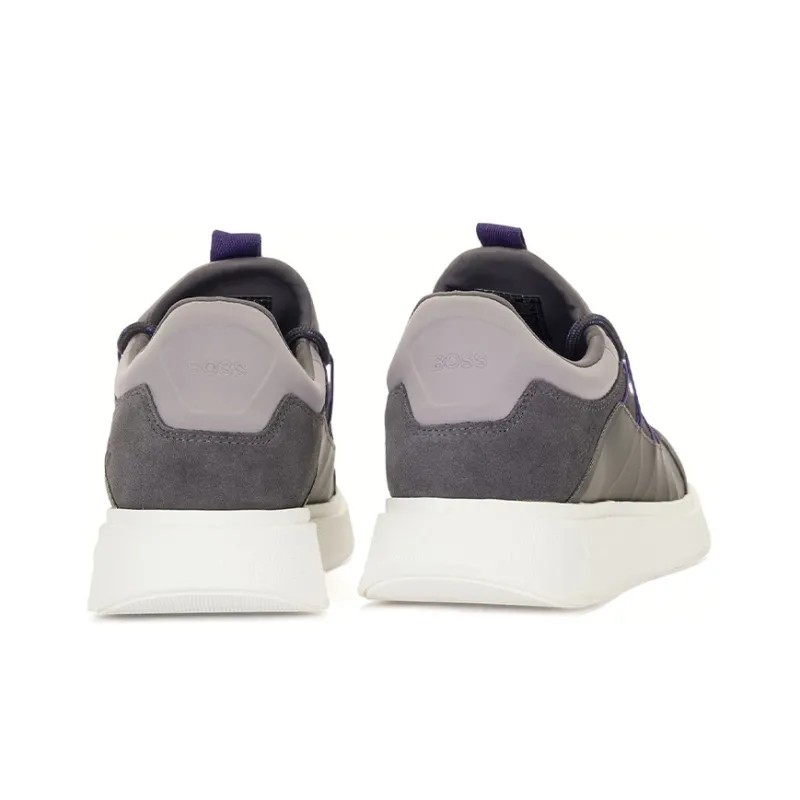 HUGO BOSS Shock Absorbers Low Top Sports Casual Shoes Men's Gray Purple-3