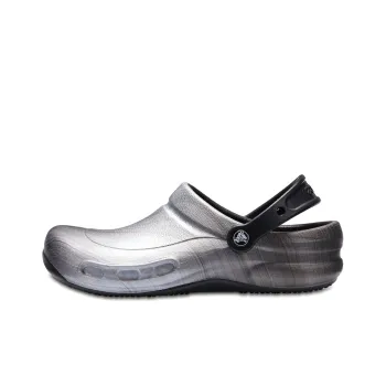 Crocs Bistro Graphic Clogs 'Silver Black'