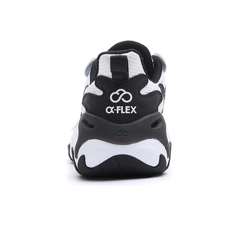 Erke Shock Absorbers With Slip Resistant And Abrasion Resistant Properties Low Top Running Shoes Men's Black White-4