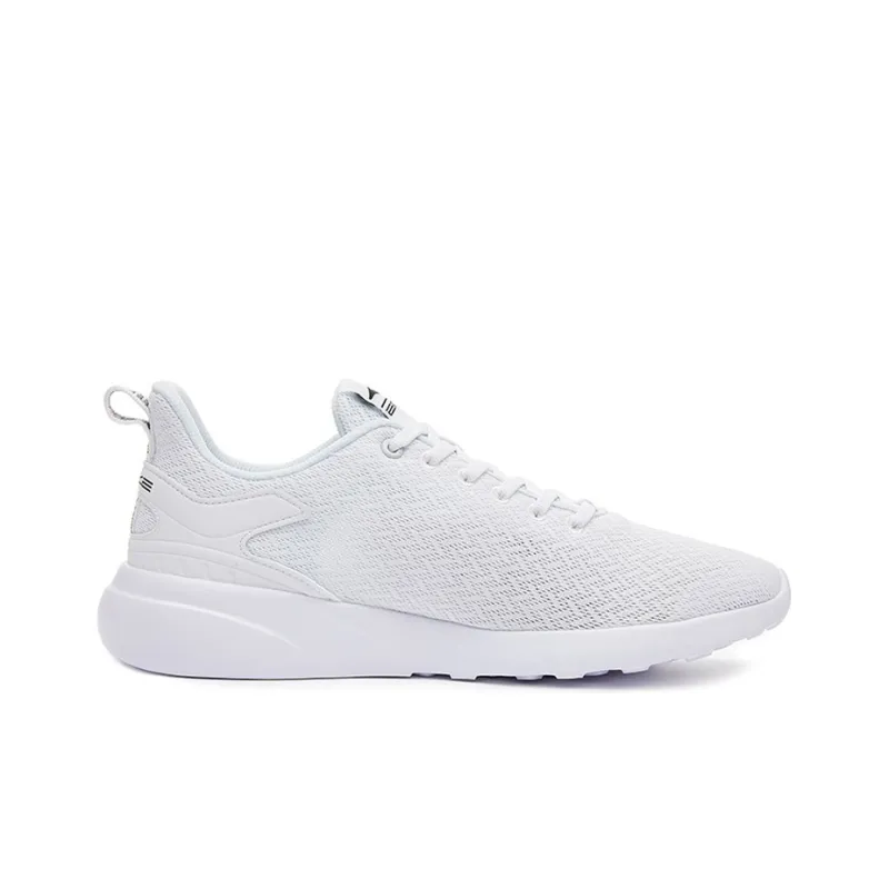Erke Cushioned Anti Slip Wear Resistant Breathable Lightweight Low Top Running Shoes Men's True White-1
