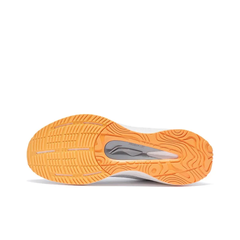 LiNing Yueying Cushioning, Slip Resistant, And Abrasion Resistant Low Top Running Shoes Men's White Yellow-2