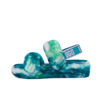 UGG Oh Yeah Slide Marble Aquatic Blue Women's