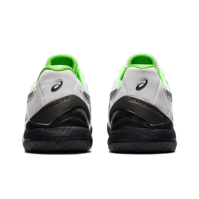 Asics Gel Resolution 8 2E Wide 'White Green Gecko'-4