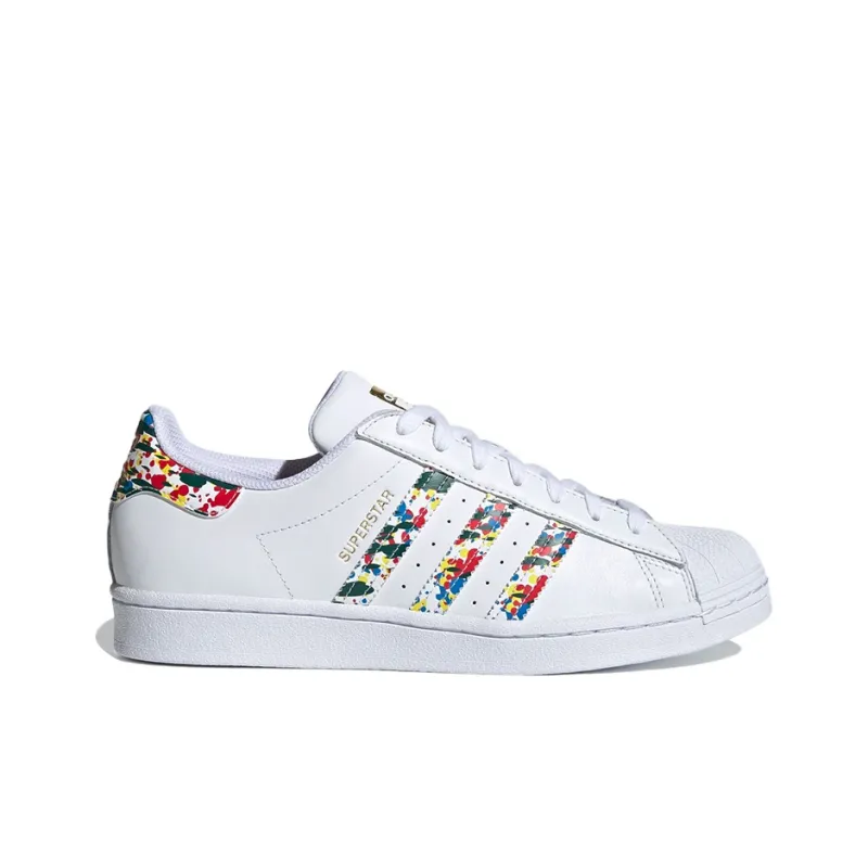 Adidas Superstar White Mult Color Splatter-1