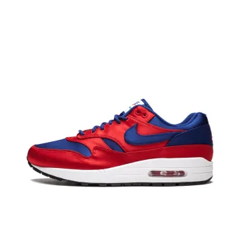 Nike Air Max 1 Satin University Red Deep Royal Blue