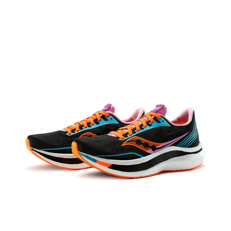 saucony Women's Endorphin Pro 'Black Deep Orange'-2