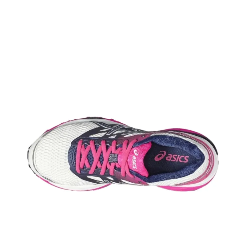 Asics Gel-Cumulus 18 Running Shoes Women's Low-Top White/Blue/Pink-1