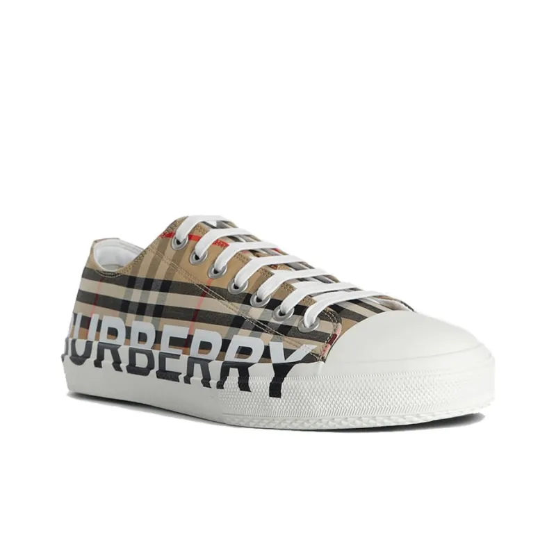 Burberry Check Logo Print Sneakers-2