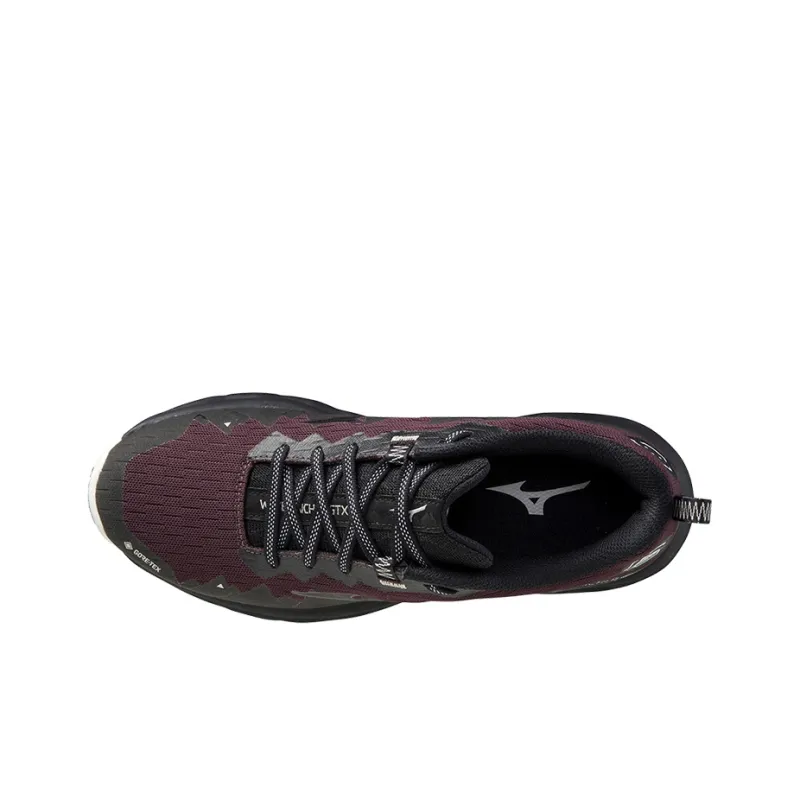 Mizuno Wave Daichi 6 Cushioning Anti-Slip Wear-Resistant Breathability Low-Top Athletic Shoes Women's Black Red-2