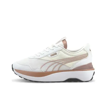PUMA Cruise Rider Trainer Metal Lightweight And Breathable Low-Top Running Shoes Women's White Umber