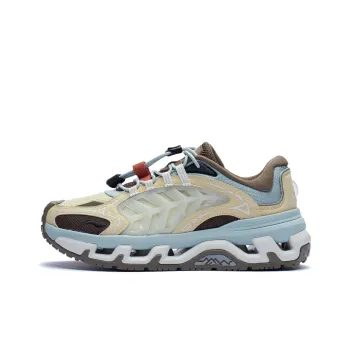 LINING Mountains Running Shoes Women's Low Top Sunlight Yellow/Misty Gray Green