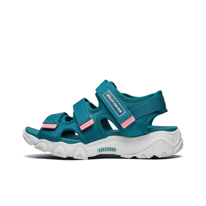 Skechers D Lites 2.0 Fashion Leisure Sandal Blue/Green Women's-0