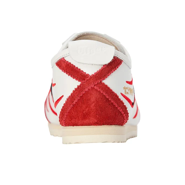 Asics Onitsuka Tiger Mexico 66 Deluxe Nm White Classic Red Kumadori Women's-3