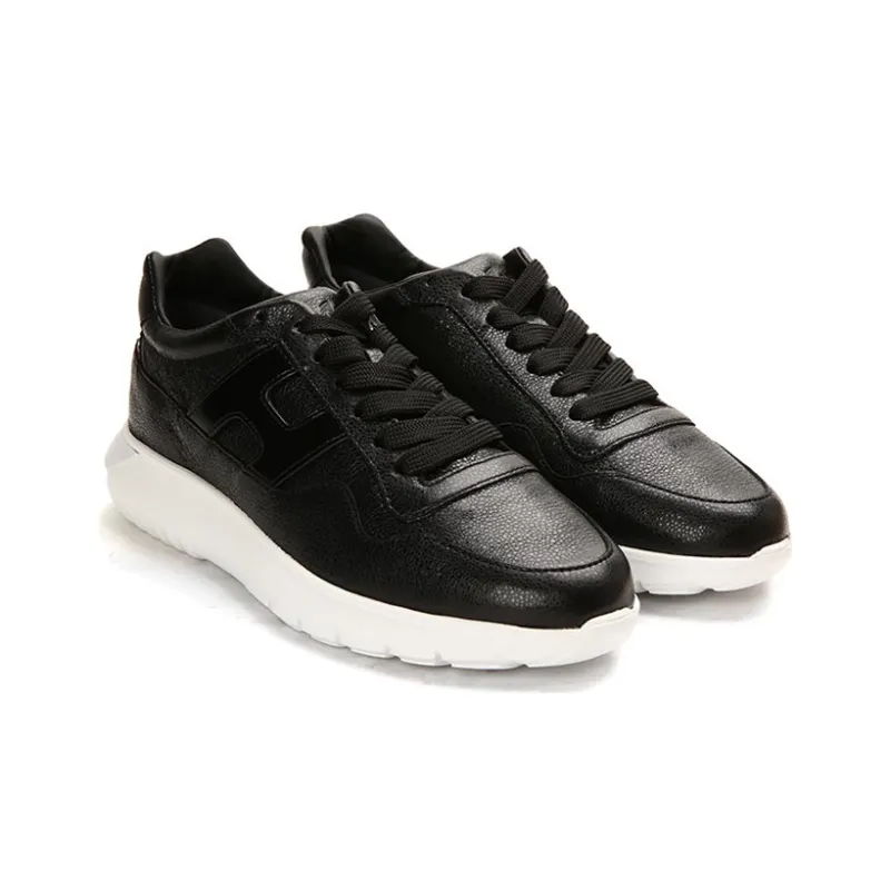 HOGAN Shock Absorbers With Slip Resistant And Abrasion Resistant Properties Low Top Casual Shoes Women's Black-1