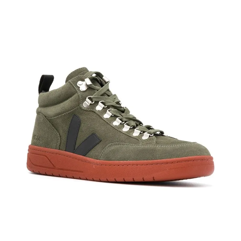 VEJA Roraima Skateboard Shoes Men Mid-Top Olive Green-2