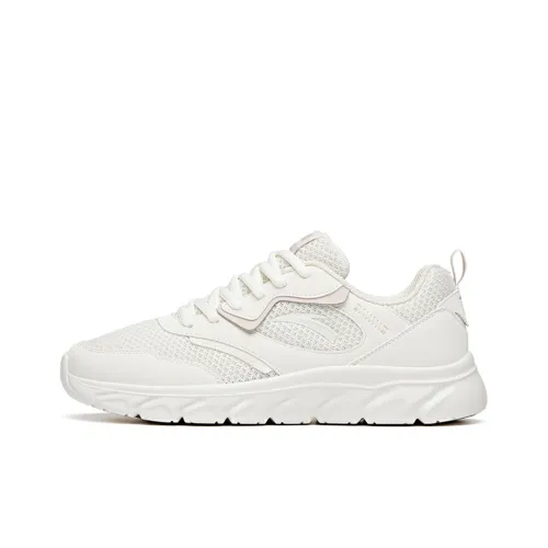 ANTA Running Collection Running Shoes Women's Low-Top Ivory White/Lotus Grey